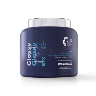 Aya Brazil Glossy Perfect Mask – Blue 1000 ML – For Blonde/Dyed Hair - eCosmeticsBrazil