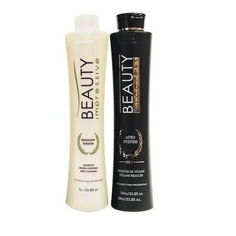 KIT PROGRESSIVA BEAUTY IMPRESSIVE AFRO SYSTEM 1L - BEAUTY - eCosmeticsBrazil