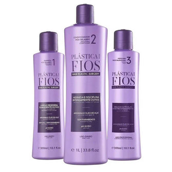 Kit Cadiveu Plastic Yarn Active 1Litre + Step 1-3 Of 300ml - eCosmeticsBrazil
