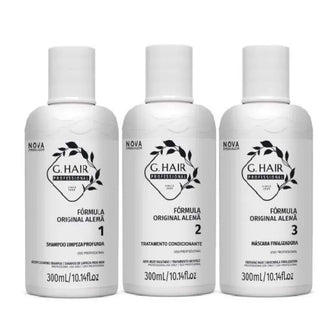 G.Hair German Progressive Brush Kit 3x300ml - G.Hair - eCosmeticsBrazil
